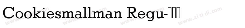 Cookiesmallman Regu字体转换